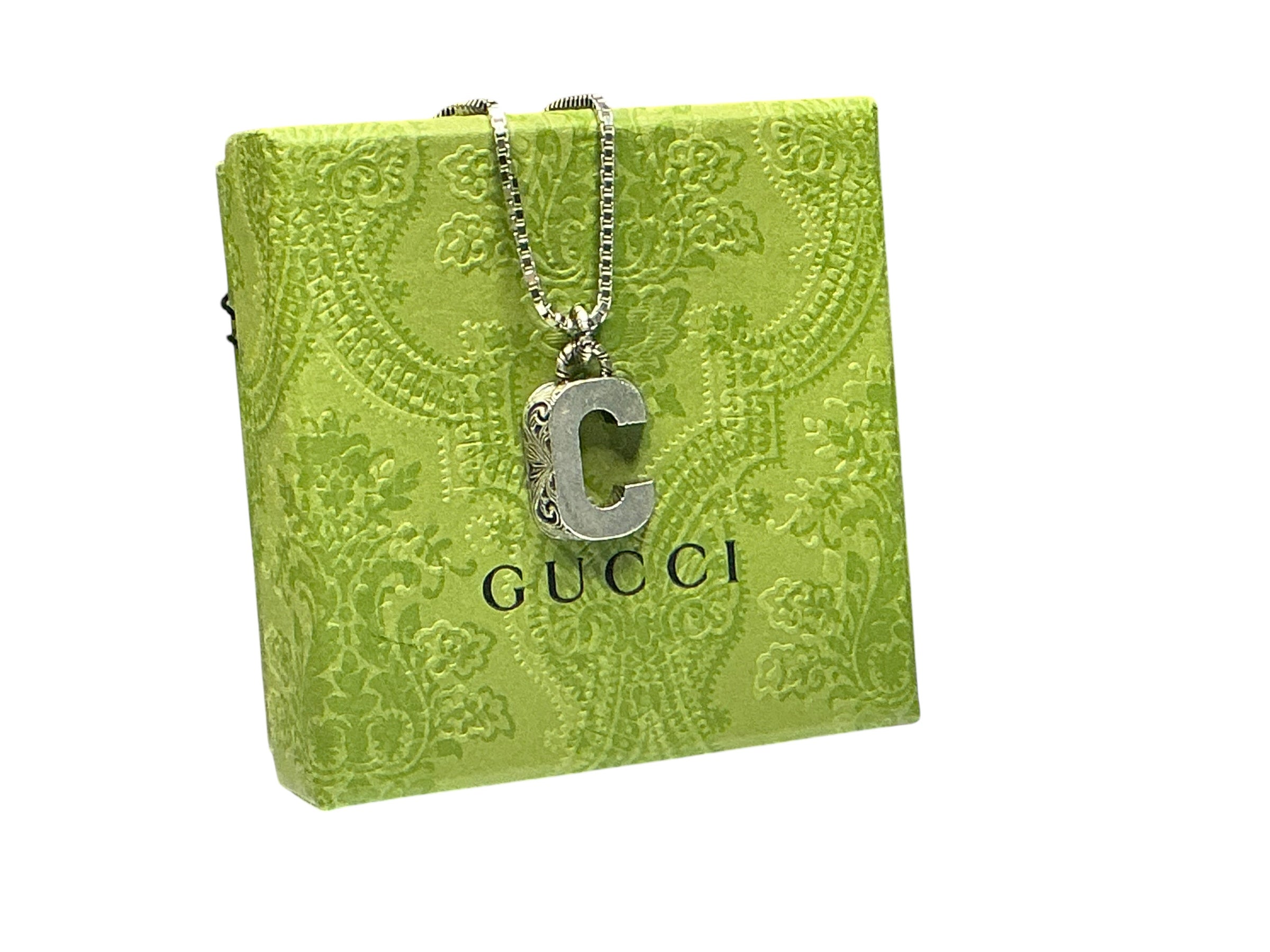 Gucci Initial Necklace- Sterling | Relux